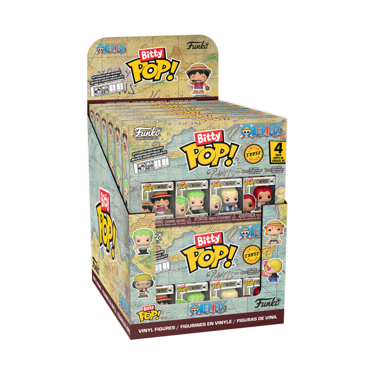 86897 - ONE PIECE- POP FUNKO BITTY VINYL FIGURE - ONE PIECE- 12PC PDQ