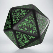 20VDGG02 - DUNGEON GENERATOR DIE: BLACK&GREEN