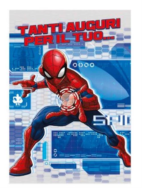 TB11 - MARVEL - BIGLIETTO AUGURI (COMPLEANNO) - 11.8X16.8 - SPIDER-MAN (TANTI AUGURI PER IL TUO...SUPER COMPLEANNO)