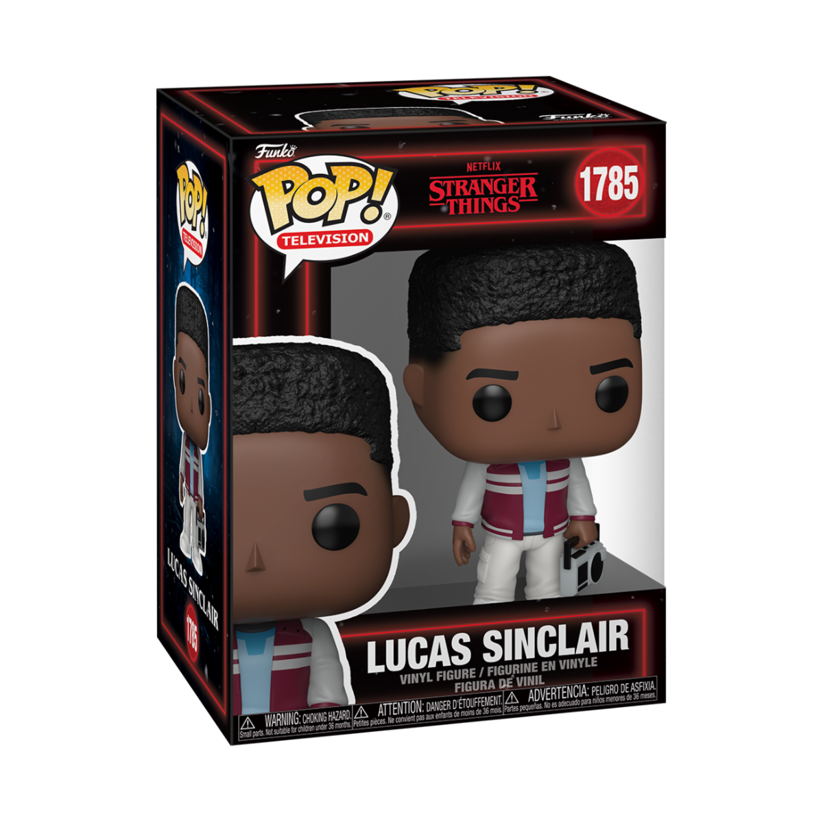 STRANGER THINGS - POP FUNKO VINYL FIGURE 1785 LUCAS SINCLAIR 9CM