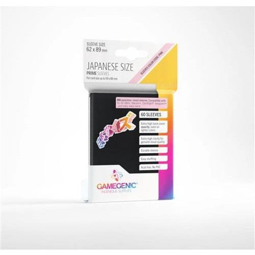 GGS10116ML - 60 JAPANESE SIZE PRIME SLEEVES - BLACK