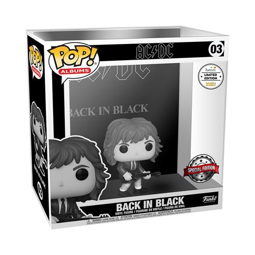 AC/DC - POP FUNKO VINYL FIGURE ALBUM 03 BACK IN BLACK (B&W) GA EXCL