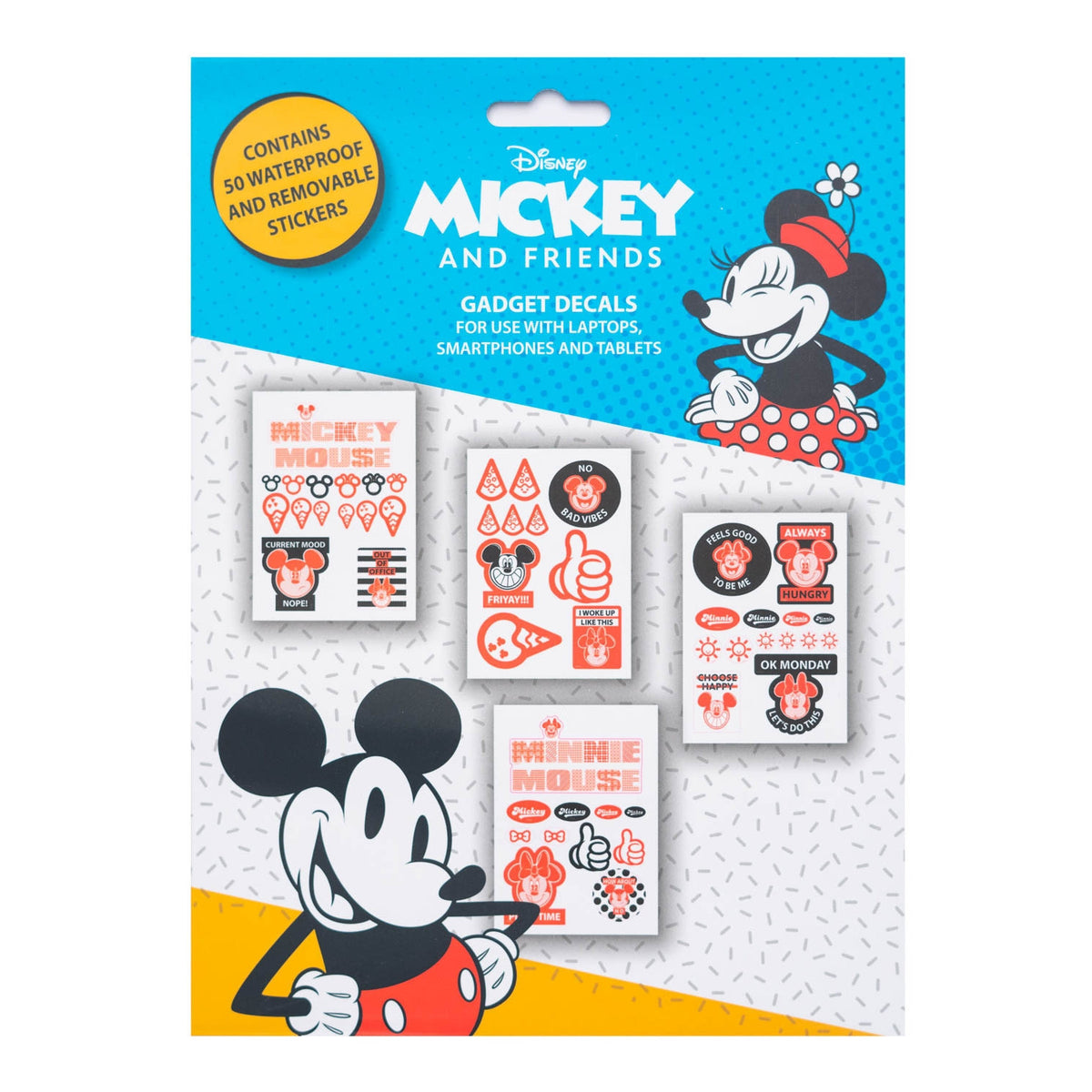 GDGE011 - DISNEY - ADESIVI - MICKEY Y MINNIE