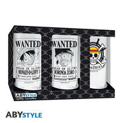 ABYVER189 - ONE PIECE - SET 3 BICCHIERI 290ML CREW