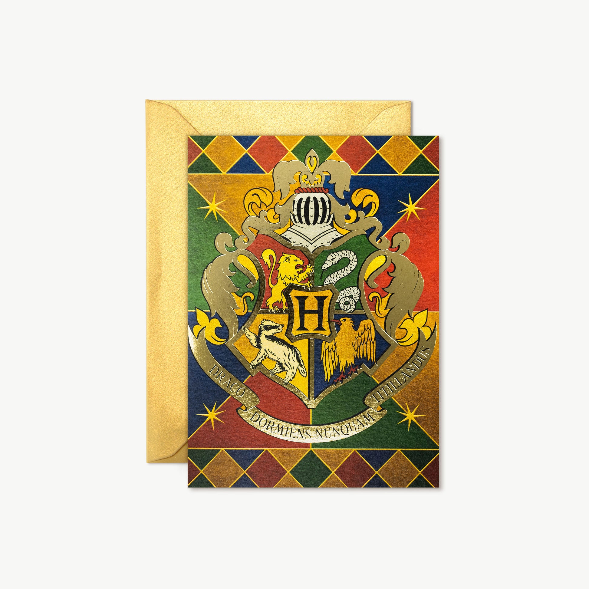 HPCARD31 - HARRY POTTER - HOGWARTS: SCHOOL CREST - NOTECARD