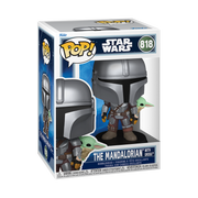 STAR WARS: MANDALORIAN & GROGU (2026) - POP FUNKO VINYL FIGURE 818 MANDALORIAN WITH GROGU 9CM