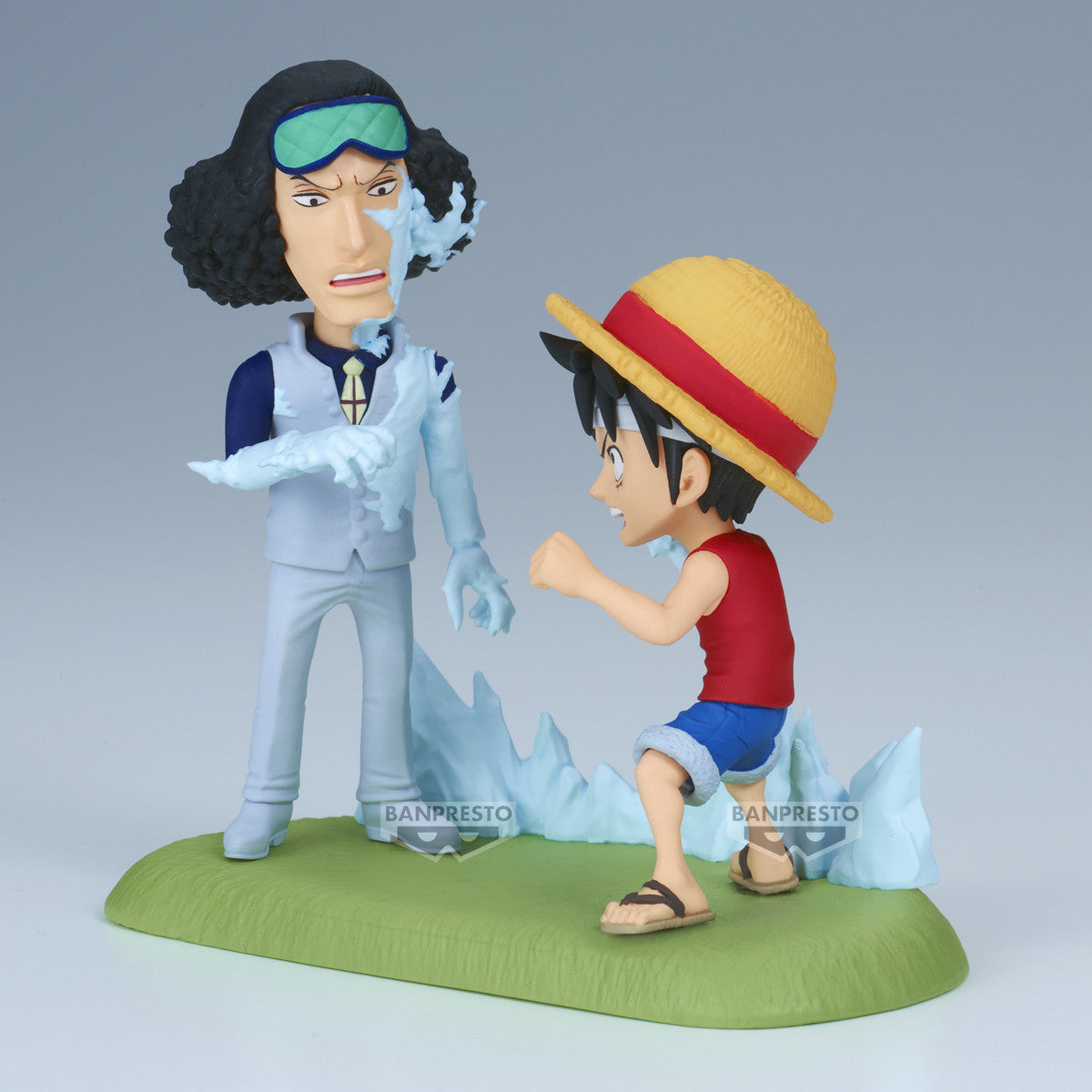 28688 - ONE PIECE - WORLD COLLECTABLE FIGURE - LOG STORIES - MONKEY D. LUFFY VS KUZAN - MINIFIGURE 9CM