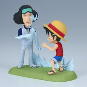 28688 - ONE PIECE - WORLD COLLECTABLE FIGURE - LOG STORIES - MONKEY D. LUFFY VS KUZAN - MINIFIGURE 9CM