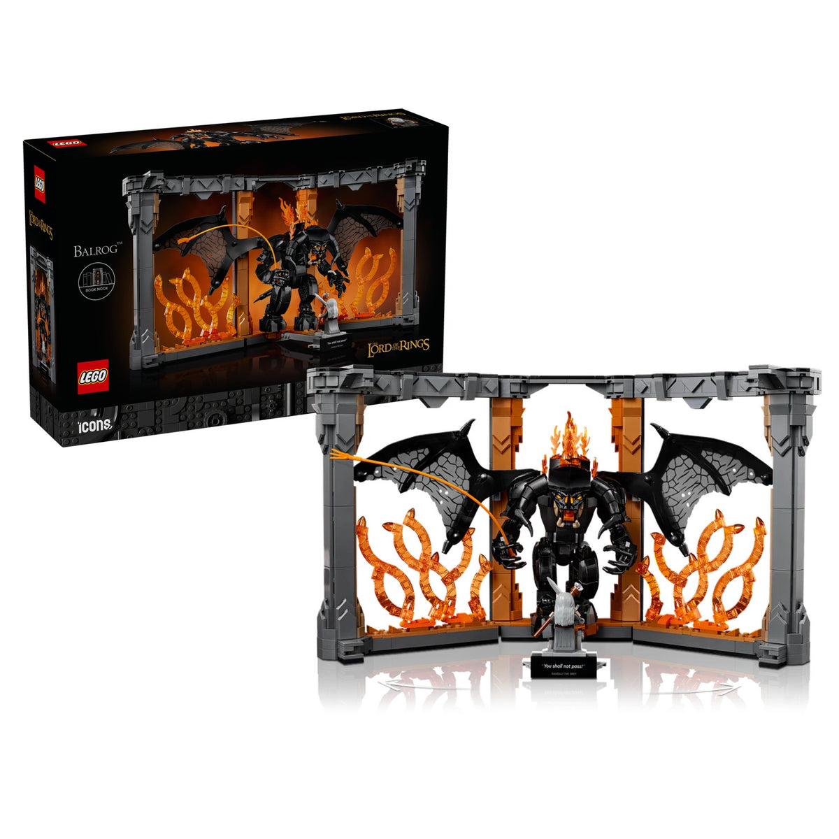 10367 - ICONS - IL SIGNORE DEGLI ANELLI: BOOK NOOK DEL BALROG™