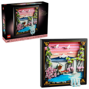 31218 - ART - PAESAGGIO GIAPPONESE CON CILIEGI FIORITI