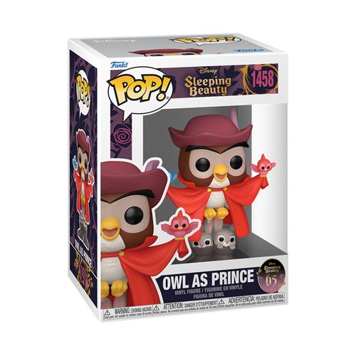 DISNEY: SLEEPING BEAUTY 65TH ANNIVERSARY - POP FUNKO VINYL FIGURE 1458 OWL AS PRINCE 9CM
