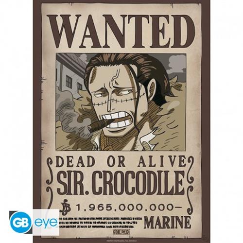 GBYDCO640 - ONE PIECE - POSTER (52X38) - WANTED CROCODILE WANO