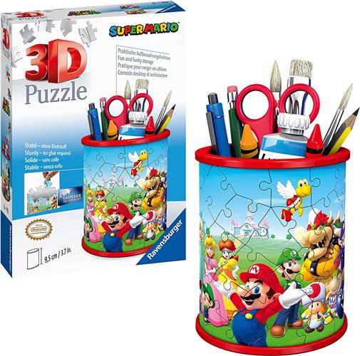 11255 5 - SUPER MARIO - PUZZLE 3D - PORTAPENNE SUPER MARIO