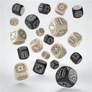 STCB03 - SET 20 DADI D6 COMPACT - FORTRESS - NERO/BEIGE