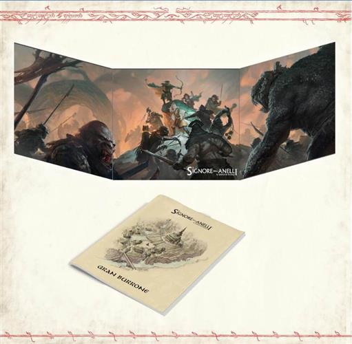 IL SIGNORE DEGLI ANELLI 5A EDIZIONE - IL GIOCO DI RUOLO - SCHERMO DEL MAESTRO DEL SAPERE E GUIDA A GRAN BURRONE