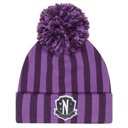 WEDNESDAY - BEANIE POM - WED08339BPCOS - NEVERMORE LOGO
