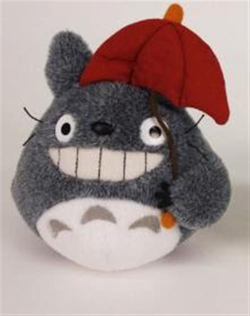 STUDIO GHIBLI - IL MIO VICINO TOTORO - PLUSH TOTORO WITH RED UMBRELLA