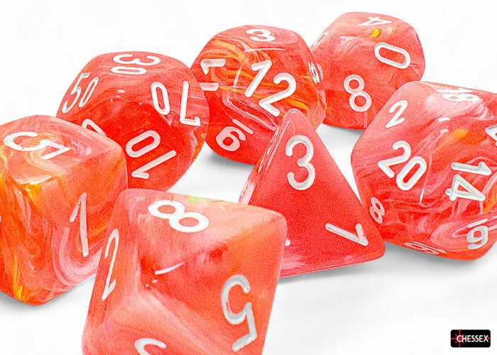 CHX 22553 - MEGA HEDRAL SET 7 DADI - FESTIVE POP ART