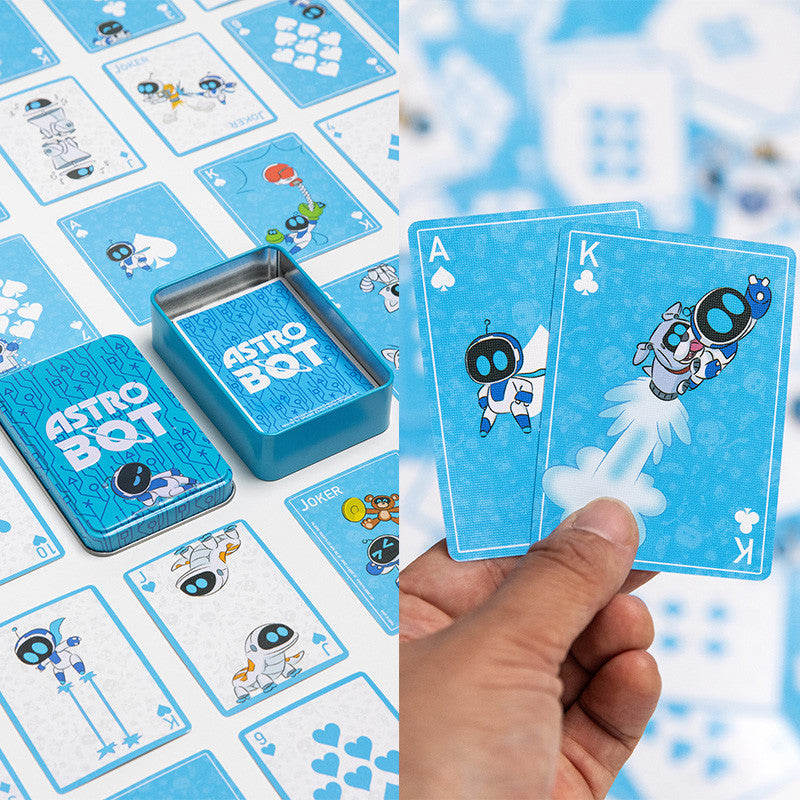 PP15450AB - ASTROBOT PLAYING CARDS IN TIN