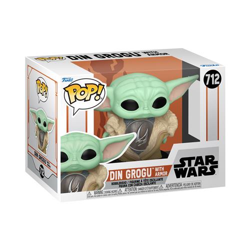 STAR WARS: THE MANDALORIAN - POP FUNKO VINYL FIGURE 712 GROGU (ARMOR) 9CM