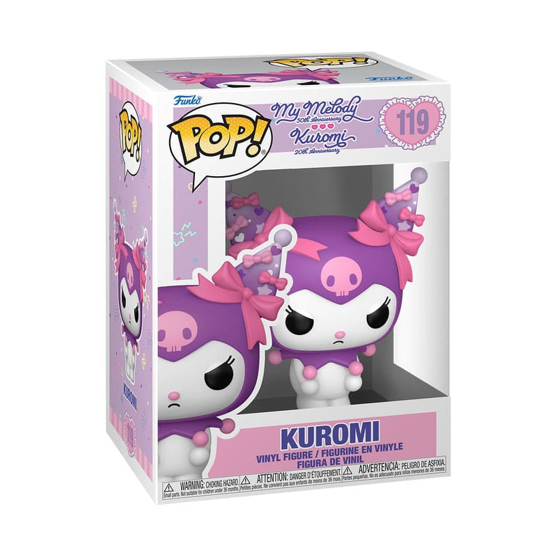 SANRIO: KUROMI 20TH ANNIVERSARY - POP FUNKO VINYL FIGURE 119 KUROMI GRUMPY 9CM