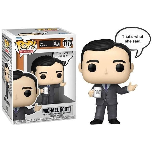 THE OFFICE - POP FUNKO VINYL FIGURE 1773 MICHAEL SCOTT (THAT'S WHAT SHE SAYS) 9CM