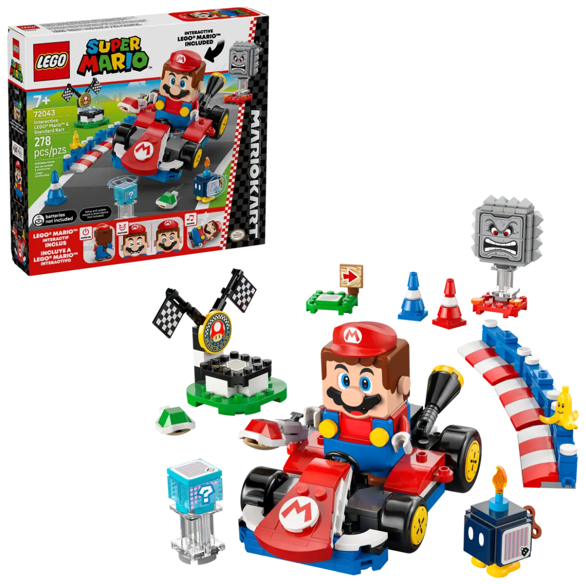 72043 - SUPER MARIO - MARIO KART: MARIO INTERATTIVO E KART STANDARD
