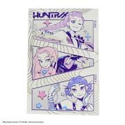 MAP6149 - POSTER IN ALLUMINIO GOFFRATO - RUMI MIRA ZOEY - KPOP DEMON HUNTERS