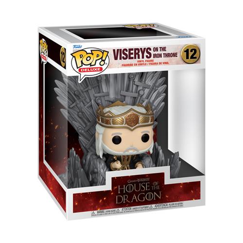 GAME OF THRONES: HOUSE OF THE DRAGON S2 - POP FUNKO DELUXE VINYL FIGURE 12 VISERYS ON THRONE