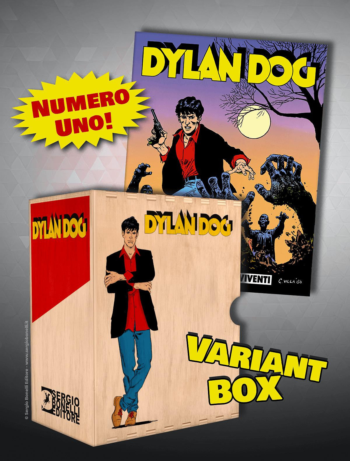 RACCOGLITORE FUMETTI ANNATA IN LEGNO - DYLAN DOG: L'ALBA DEI MORTI VIVENTI (RISTAMPA)