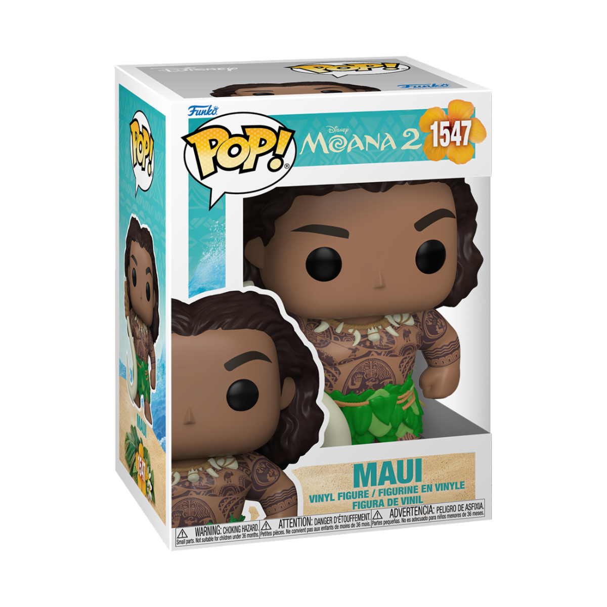 DISNEY: MOANA 2 (OCEANIA 2) - POP FUNKO VINYL FIGURE 1547 MAUI 9CM