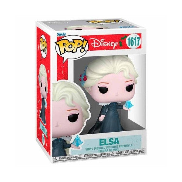 DISNEY: PRINCESS HOLIDAY - POP FUNKO VINYL FIGURE 1617 ELSA 9CM