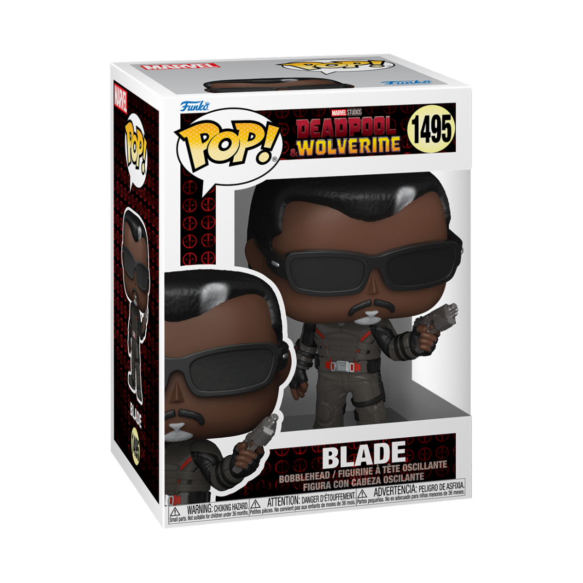 MARVEL: DEADPOOL & WOLVERINE - POP FUNKO VINYL FIGURE 1495 BLADE 9 CM