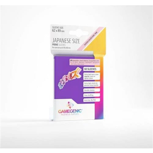 GGS10123ML - 60 JAPANESE SIZE PRIME SLEEVES - PURPLE