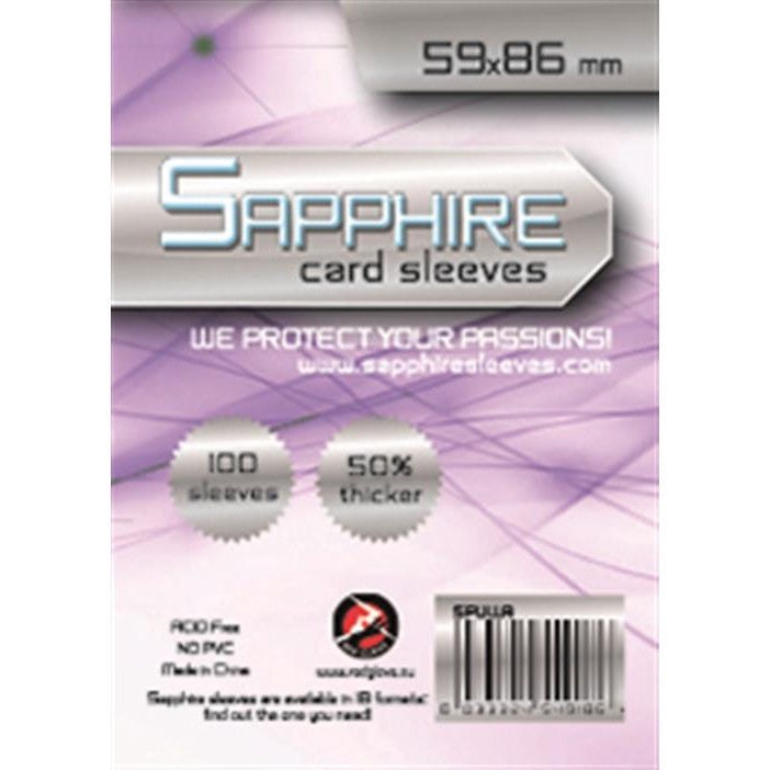 SAPPHIRE LILLA - 100 BUSTE PROTETTIVE 59X86MM