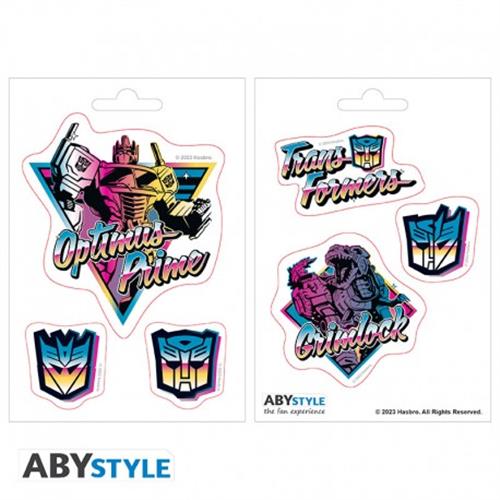 ABYDCO895 - TRANSFORMERS - STICKERS - VAPORWAVE (16X11)