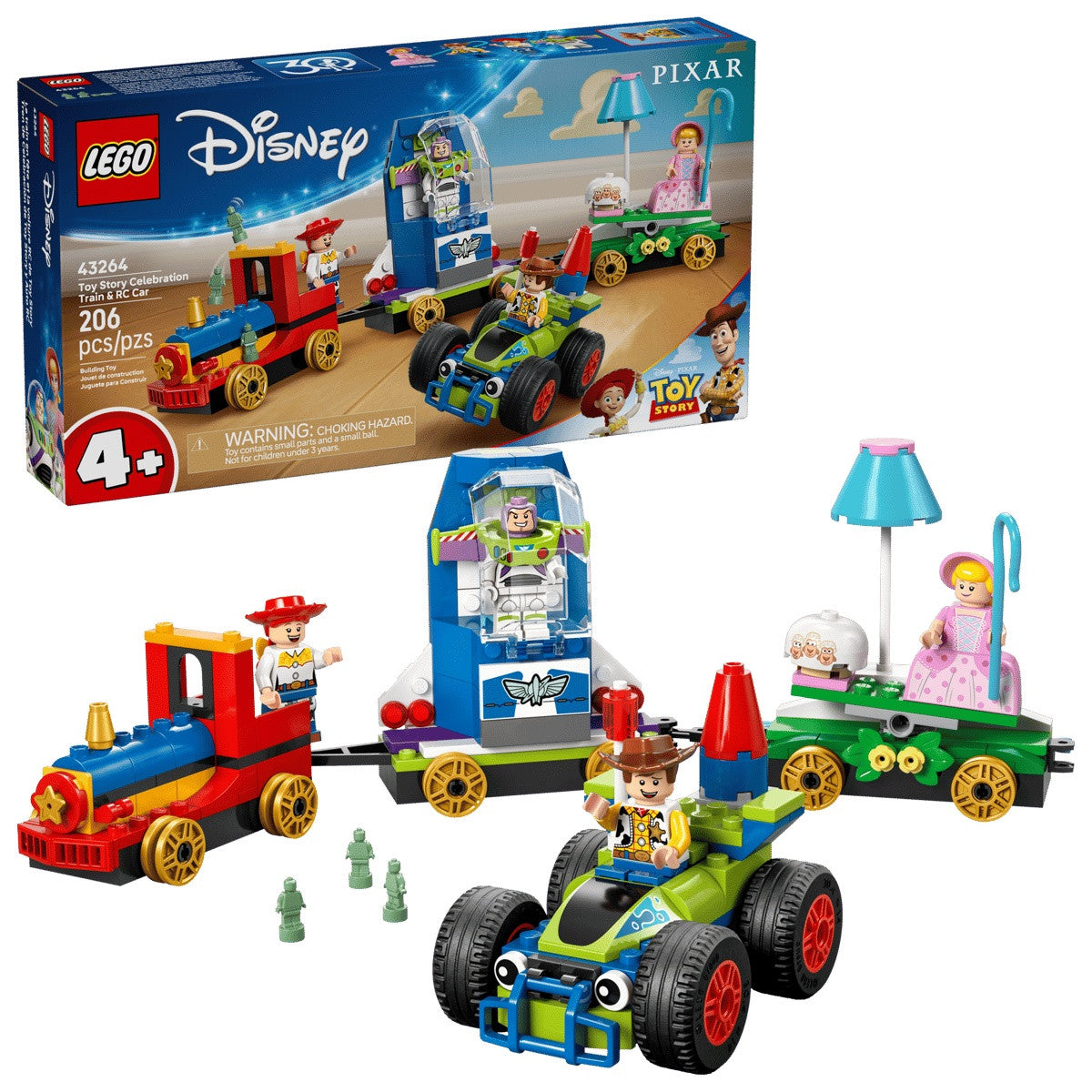 43264 - DISNEY PIXAR - TOY STORY: TRENO E AUTO RC CELEBRATIVI
