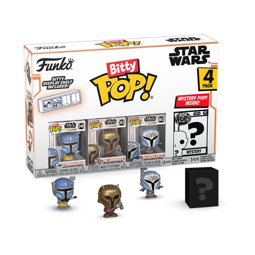 75451 - STAR WARS: THE MANDALORIAN - FUNKO BITTY POP VINYL FIGURE - HEAVY MANDALORIAN (4PK)