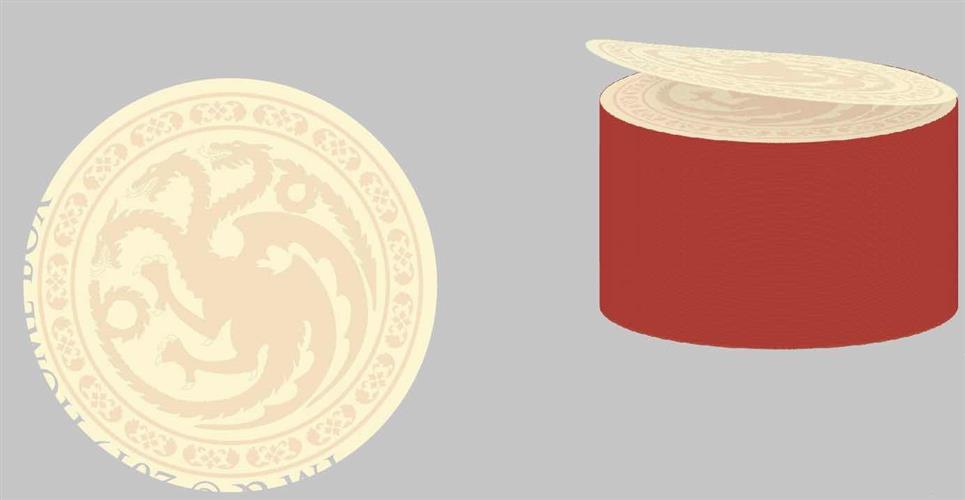 GAME OF THRONES - STICKY NOTE ROUNDED - TARGARYEN