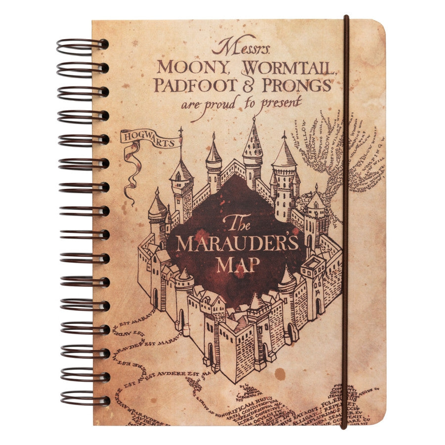 CTFBA50034 - HARRY POTTER - QUADERNO COPERTINA RIGIDA A5 - MAPPA DEL MALANDRINO
