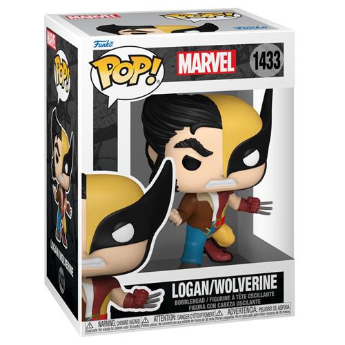 MARVEL - POP FUNKO VINYL FIGURE 1433 SPLIT WOLVERINE/ LOGAN 9CM