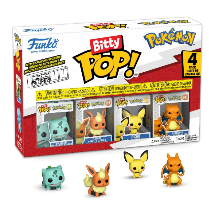 81134 - POKEMON - POP FUNKO BITTY VINYL FIGURE - BULBASAUR (4PK)