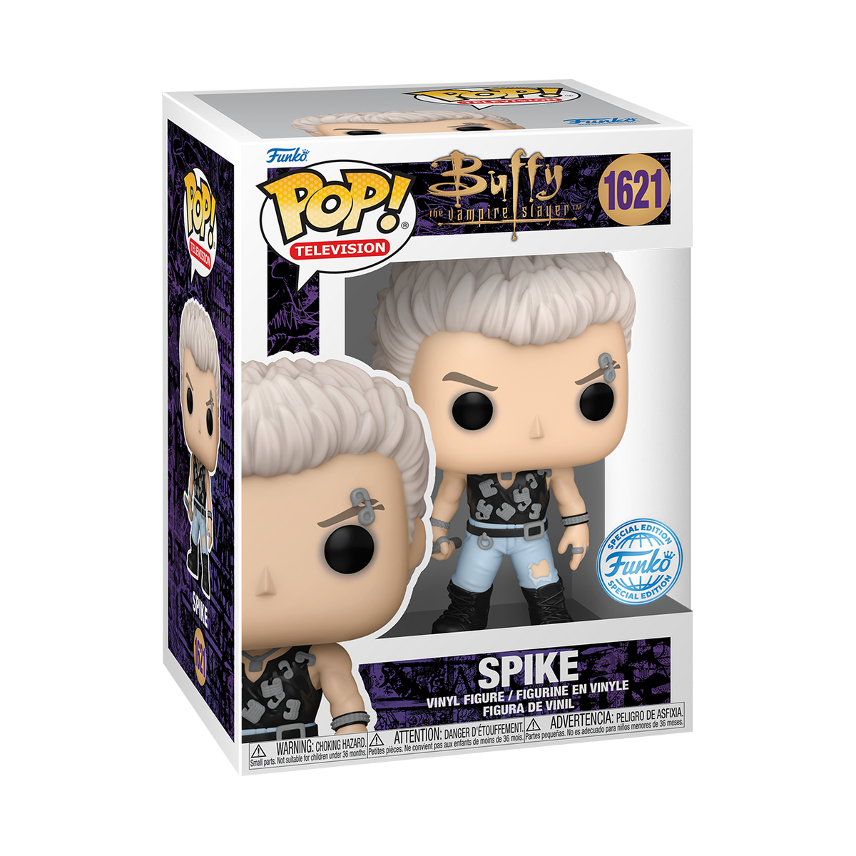 BUFFY THE VAMPIRE SLAYER - POP FUNKO VINYL FIGURE 1621 SPIKE (PUNK) 9CM CARTOOMICS 2024 EXCL