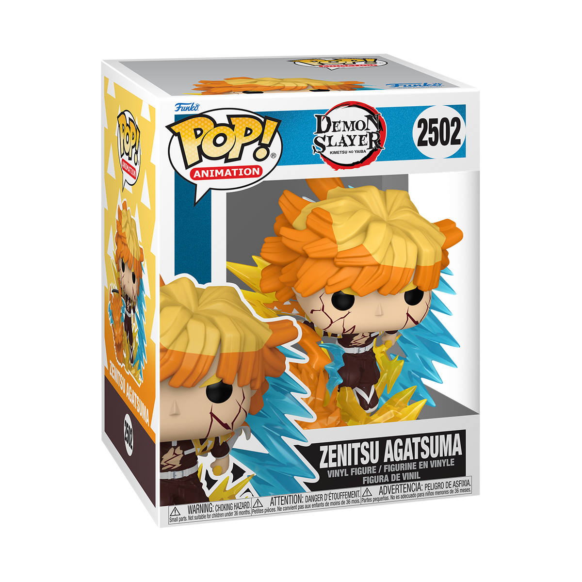 DEMON SLAYER MOVIE 1 - POP FUNKO PREMIUM VINYL FIGURE 2502 ZENITSU AGATSUMA (ASSORTMENT 3PZ) 9CM