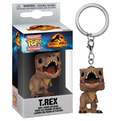 JURASSIC WORLD: DOMINION - POP FUNKO VINYL KEYCHAIN T.REX 4CM