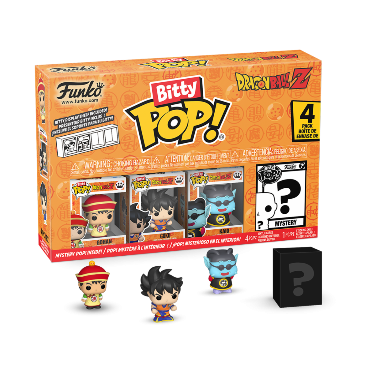 73023 - DRAGON BALL Z - FUNKO BITTY POP VINYL FIGURE - GOHAN (4PK)