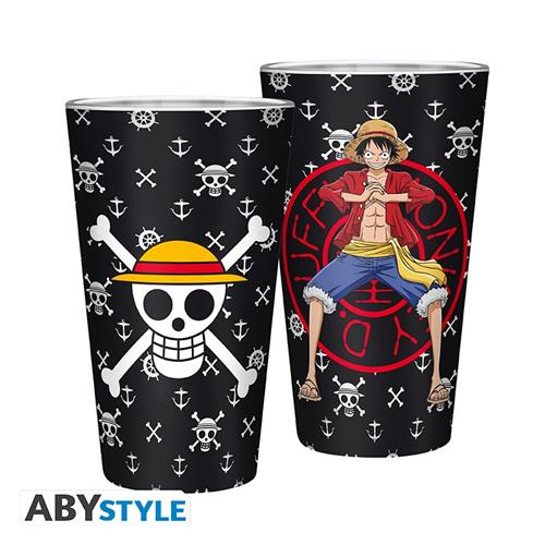 ABYVER167 - ONE PIECE - BICCHIERE 400ML LUFFY