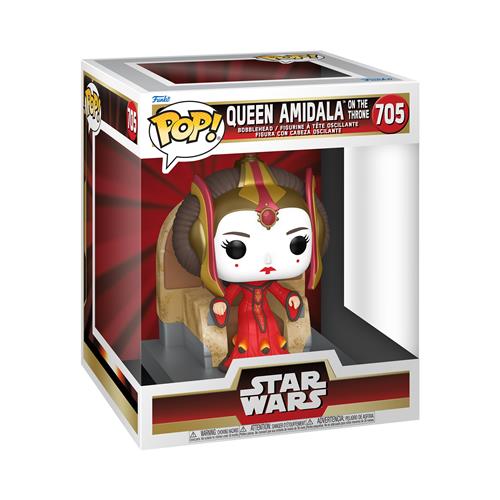 STAR WARS: THE PHANTOM MENACE - POP FUNKO DELUXE VINYL FIGURE 705 AMIDALA ON THRONE