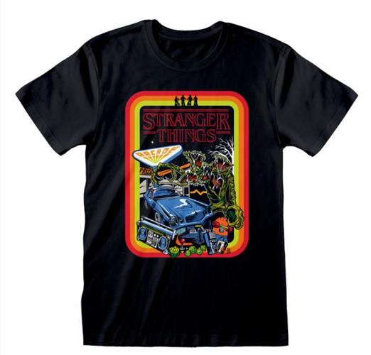 STRANGER THINGS - T-SHIRT - RETRO POSTER - XL