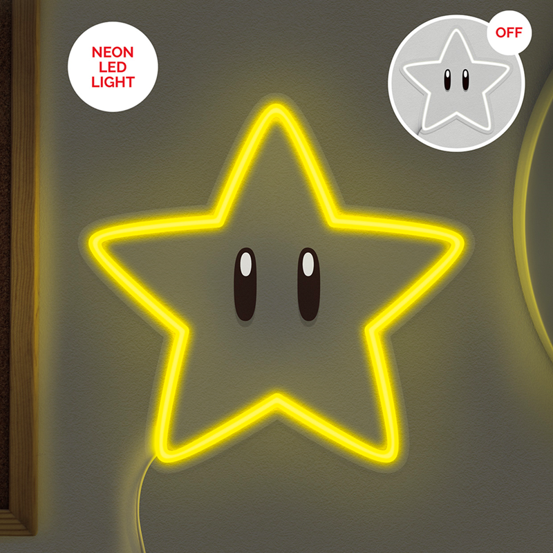 PP14711NNVN - SUPER MARIO - STAR WALL MOUNTABLE LED NEON LIGHT